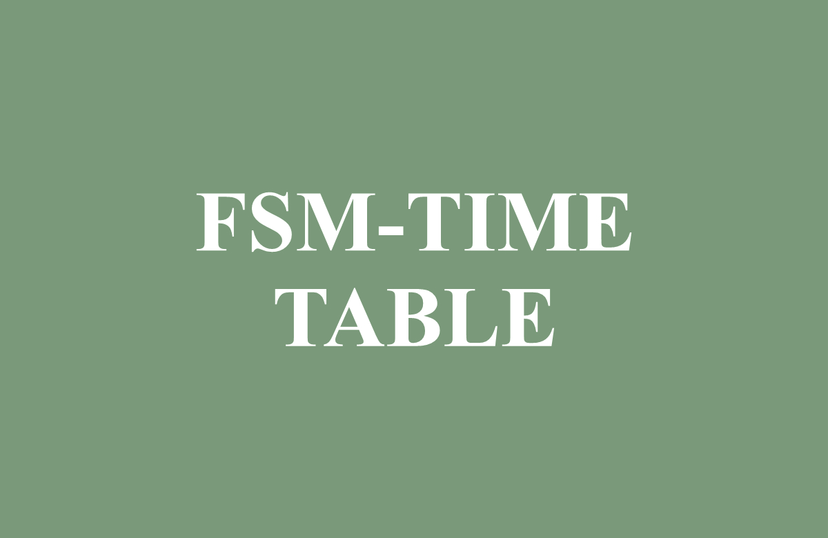 FSM - Time Table
