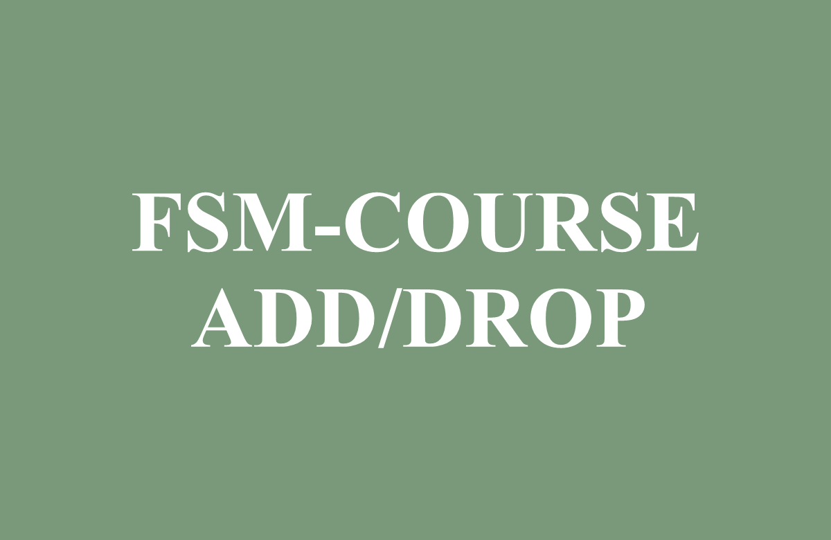 FSM - Course Add/Drop