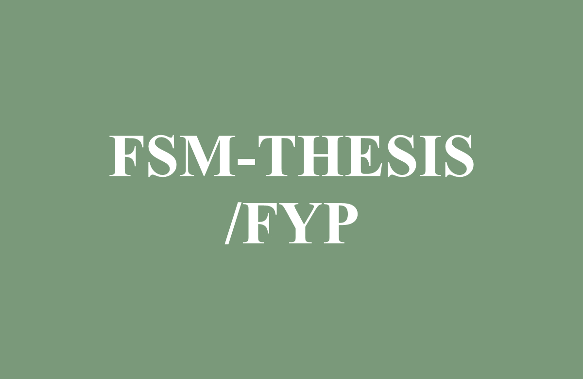 FSM - Thesis/FYP