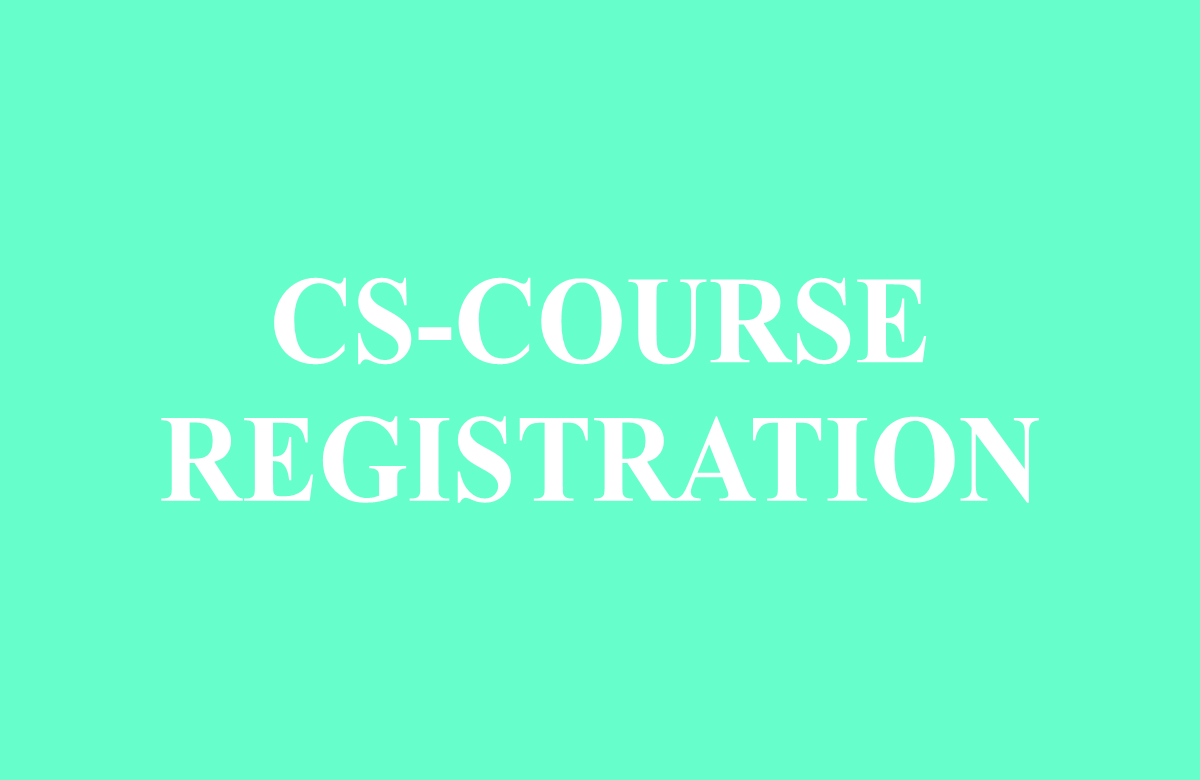 CS - Course Registration