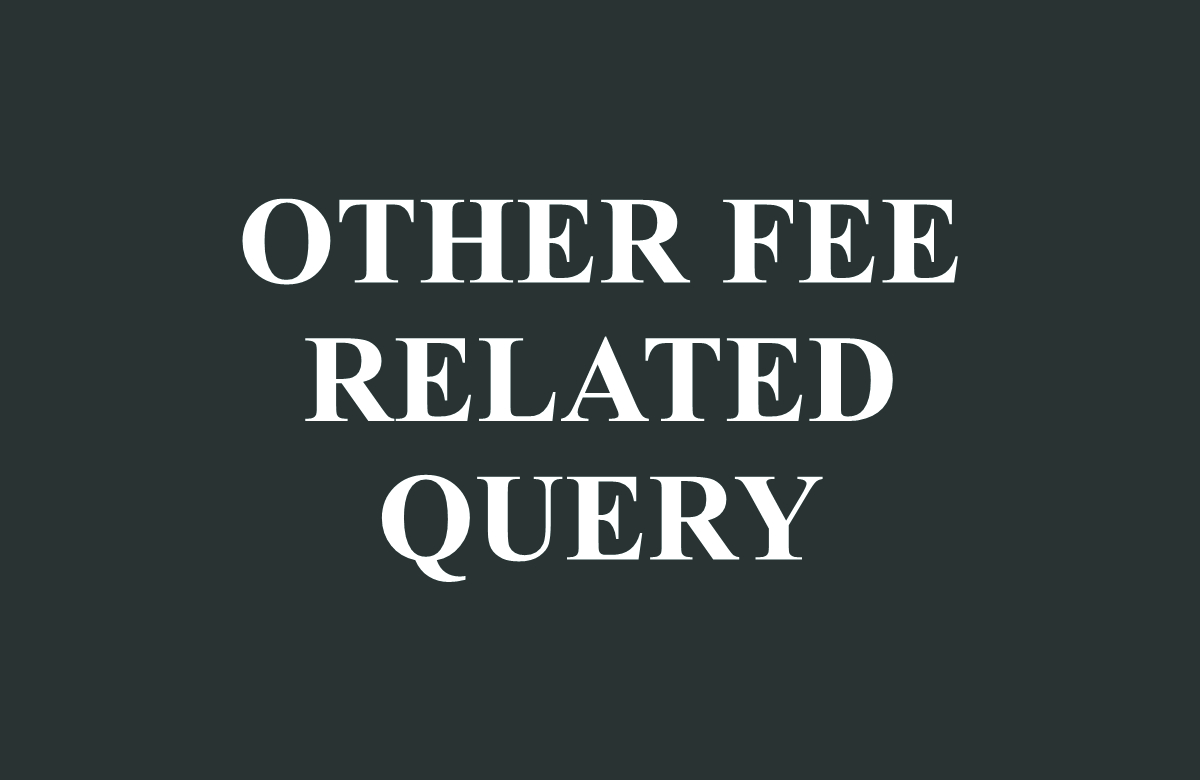 Other Fee Related query