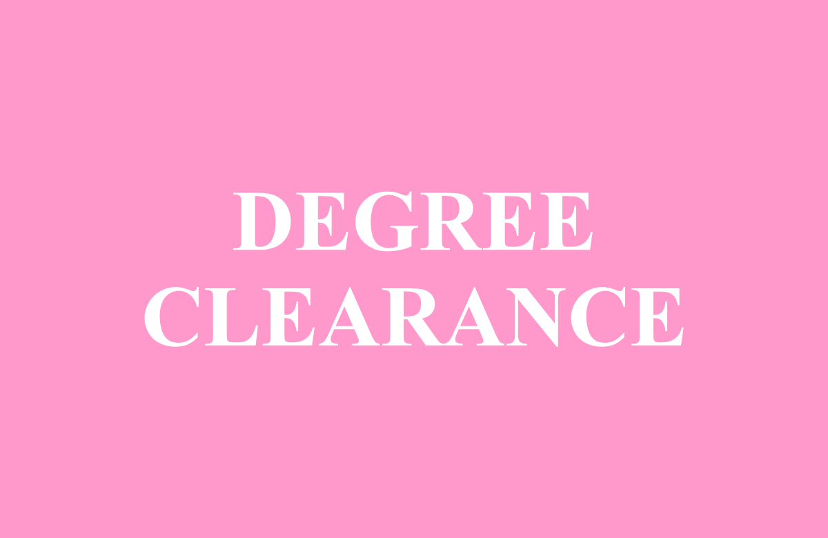 Degree clearance