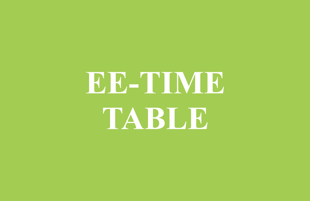 EE - Time Table