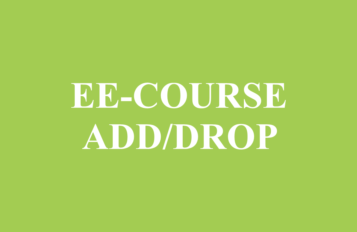 EE - Course Add/Drop